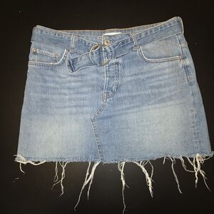 GUESS Denim Mini Skirt w/ Belt